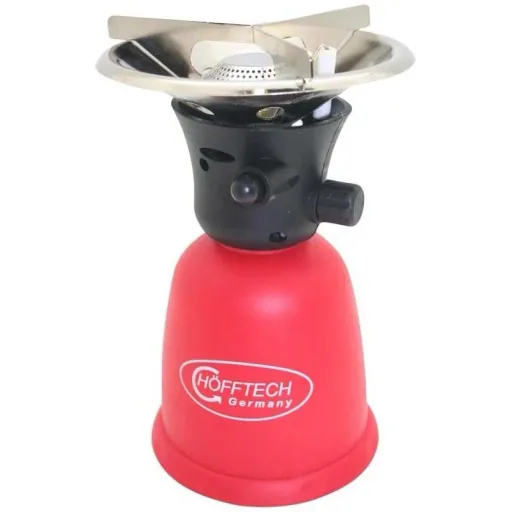 Camping stove with piezo ignition - 1 flame - 1000W - Burning time 3 to 4.5 hours