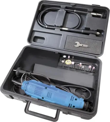 Electric mini drilling and milling tool with 40-piece accessories in a case