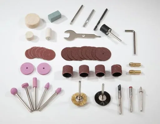 Electric mini drilling and milling tool with 40-piece accessories in a case