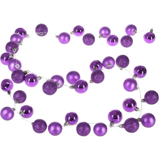 Christmas lights balls 40-LED - purple - 2m