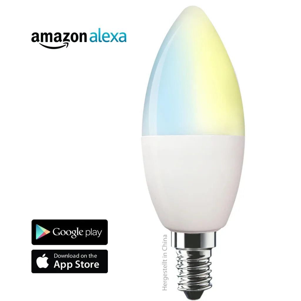 Wi-Fi LED bulb SH 310, E14, 350 lm, warm or cool white