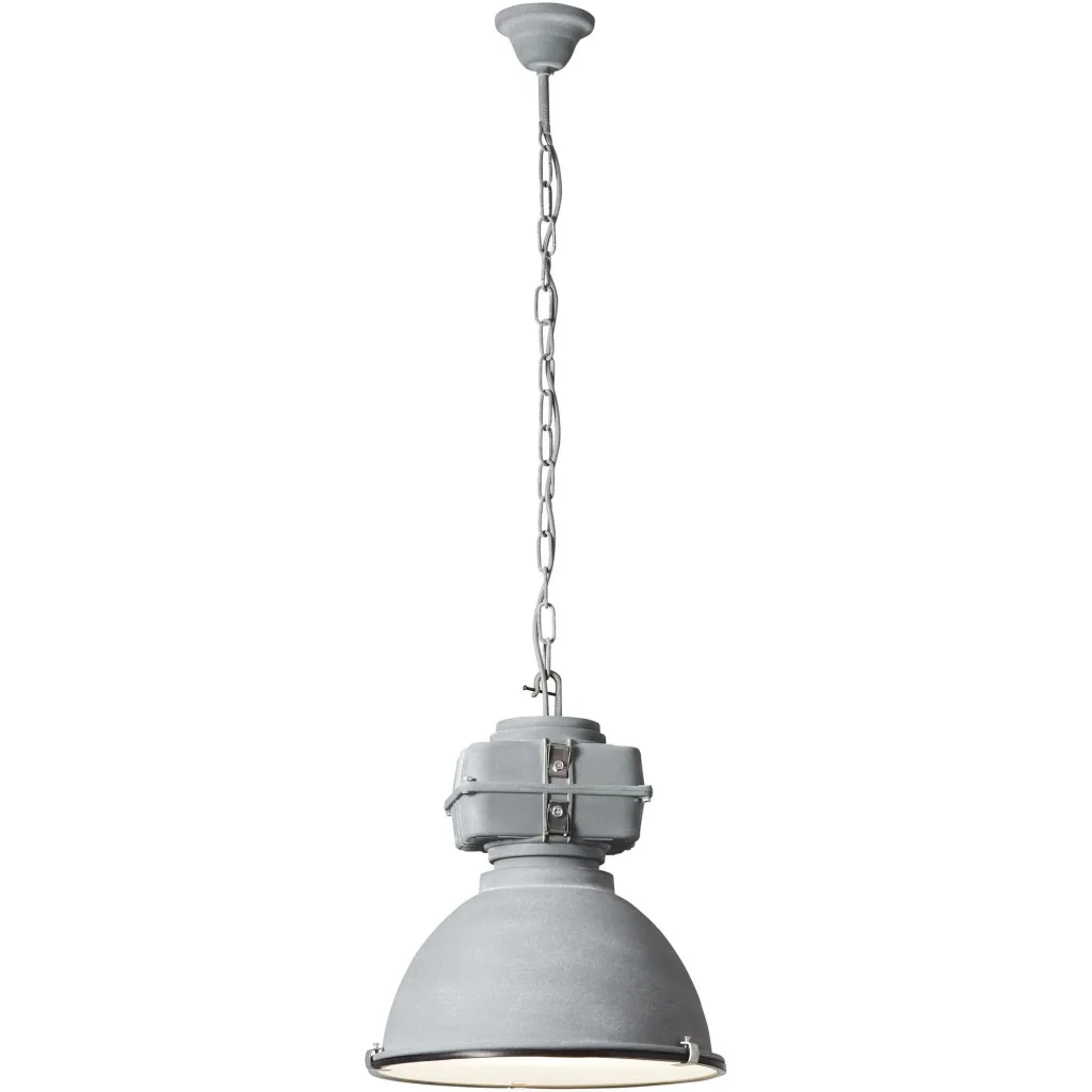 2x industrial pendant light Anouk 93678/70 concrete 40cm incl. 2x warm lamps
