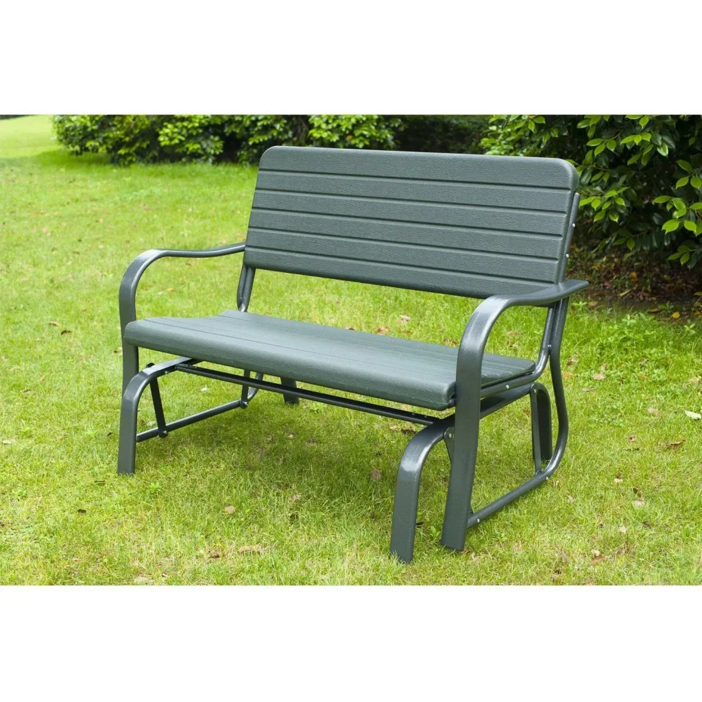 Swing bench garden bench park bench metal garden furniture 2-seater