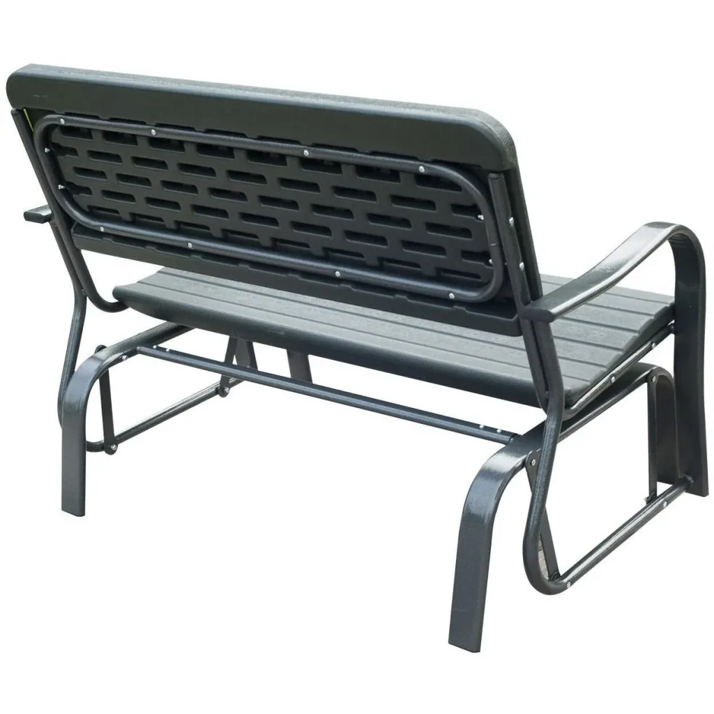 Swing bench garden bench park bench metal garden furniture 2-seater