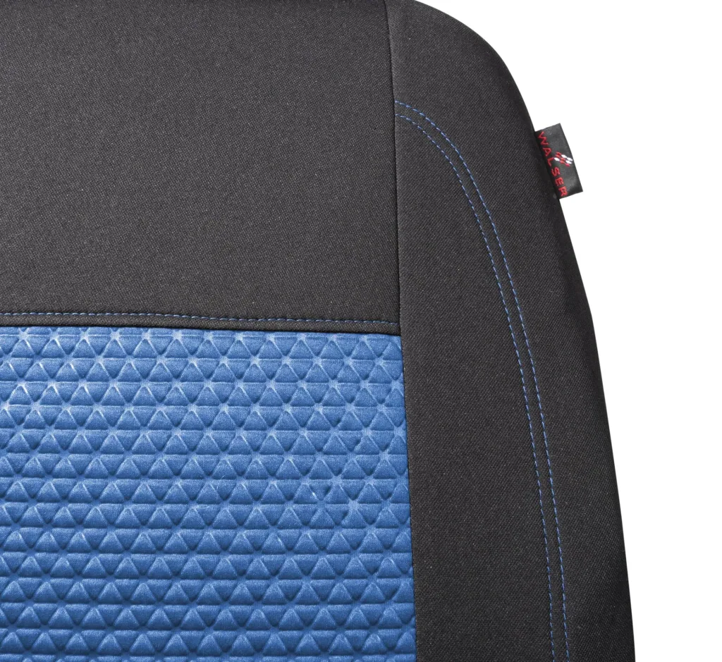 Car seat cover Avignon Premium, blue/black, complete set 14 pieces