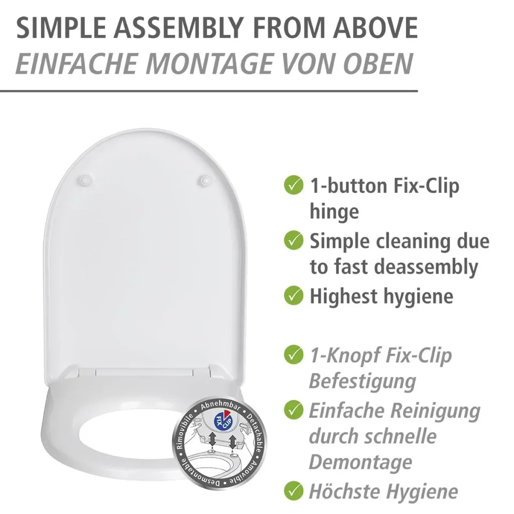 Sindia toilet seat, made of shatter-proof Duroplast, load capacity up to 300 kg