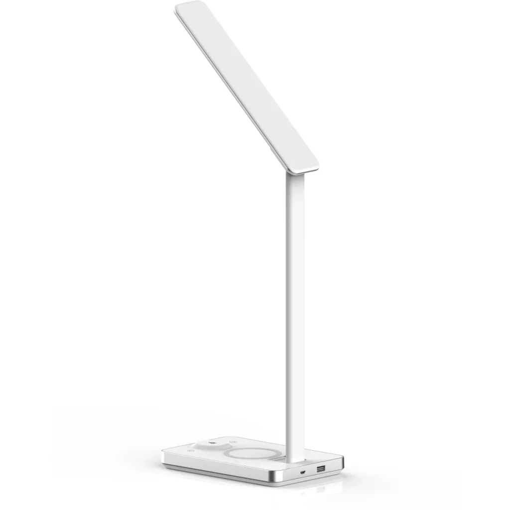VT-7505 Table Lamp / Desk Lamp with Wireless QI Charger - White