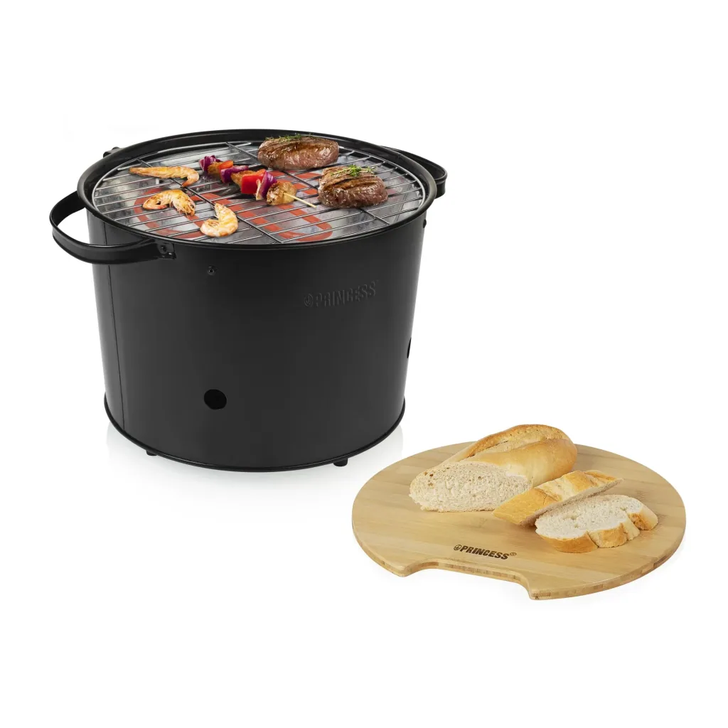 2-in-1 hybrid electric and charcoal grill, 1400 watts