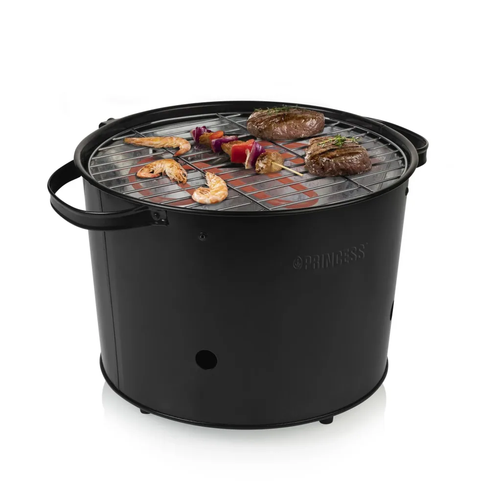 2-in-1 hybrid electric and charcoal grill, 1400 watts