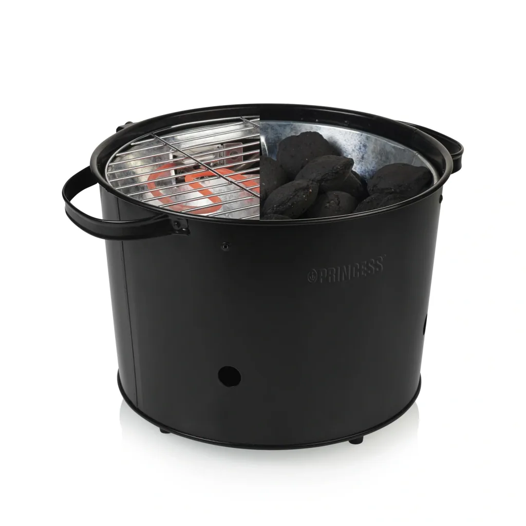 2-in-1 hybrid electric and charcoal grill, 1400 watts