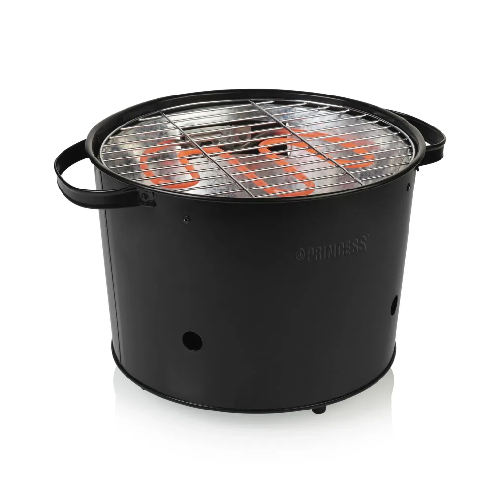 2-in-1 hybrid electric and charcoal grill, 1400 watts