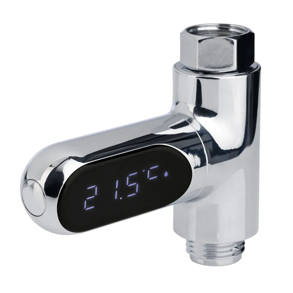Digital water faucet thermometer