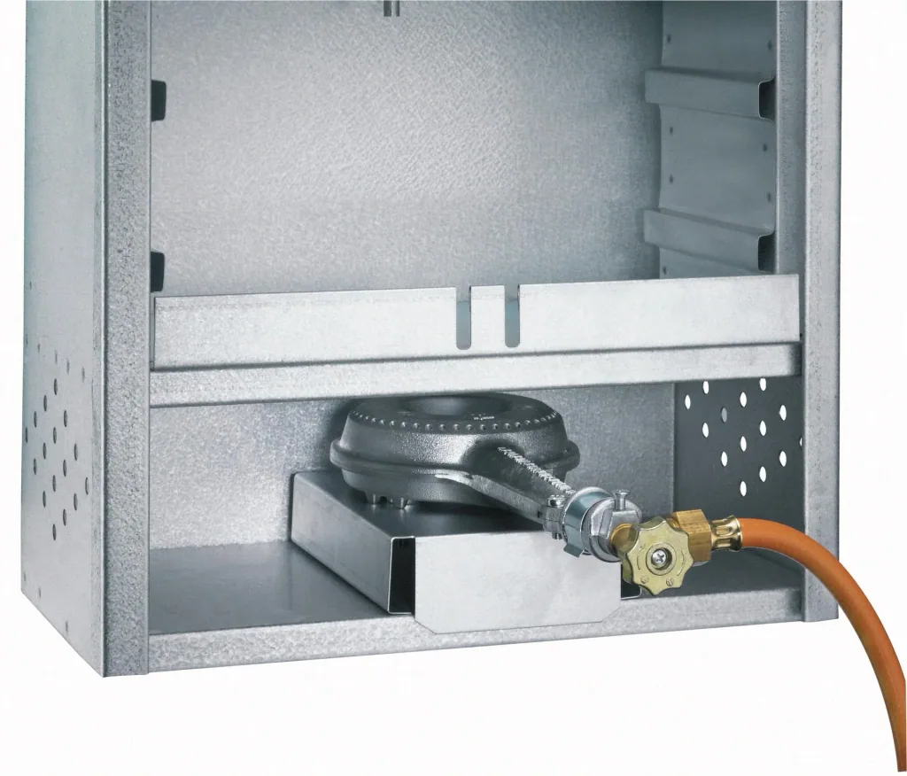 Gas heater 4200 watts for smoke ovens, made of cast aluminum