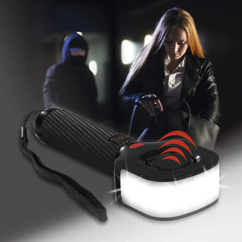 Security flashlight 180°