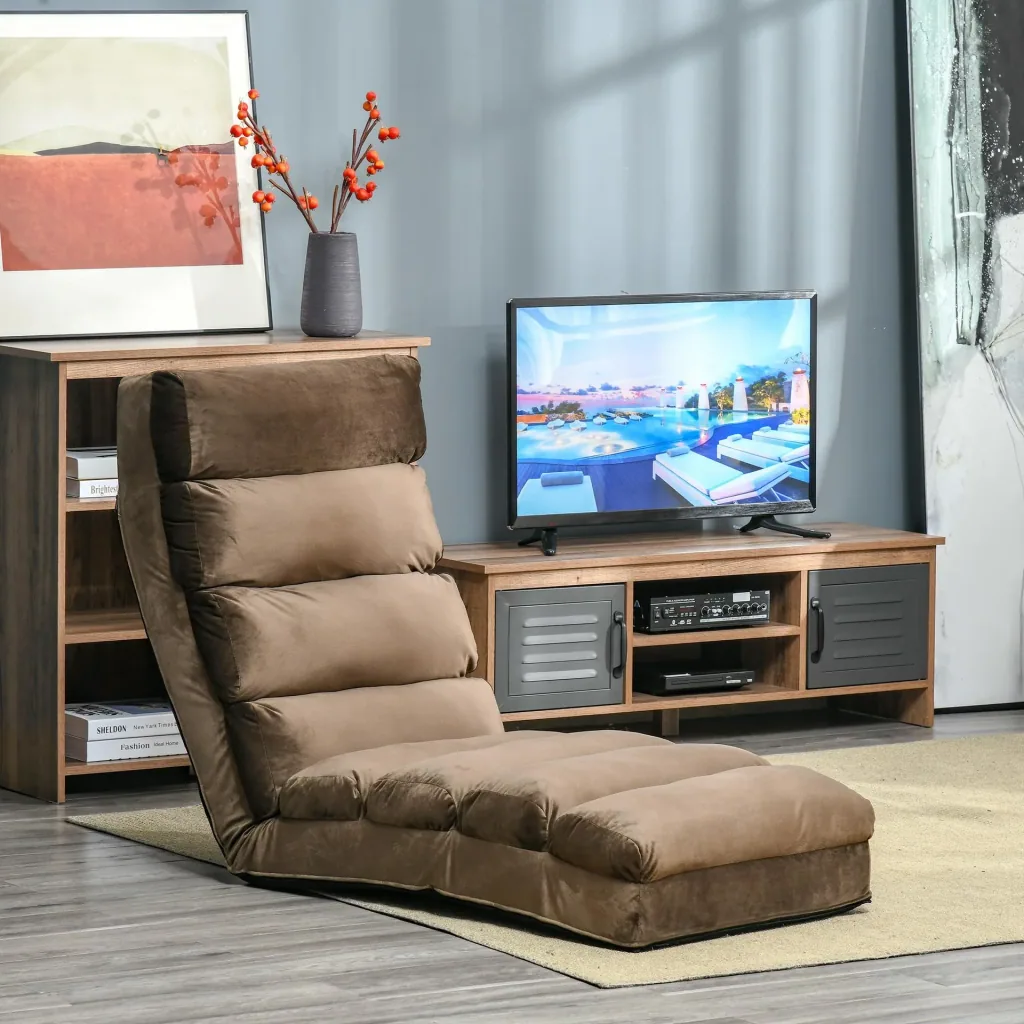 Sleeping chair folding mattress folding mattress adjustable brown