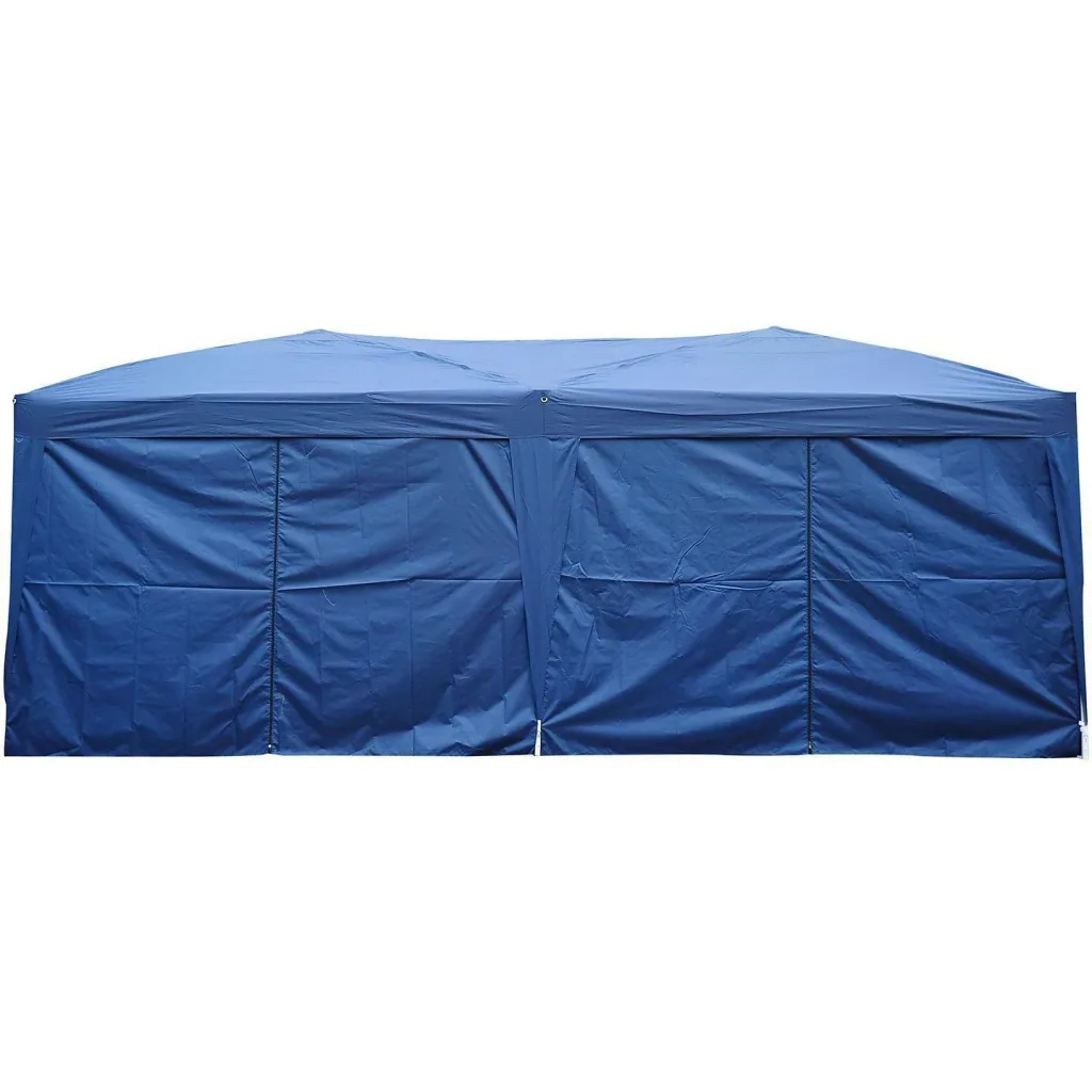 Pop-up gazebo 3x6 water-repellent blue stable Outsunny