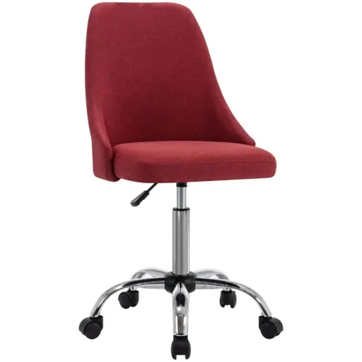 Dining room chairs 2 in wine red fabric