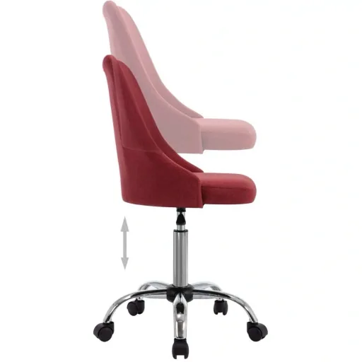 Dining room chairs 2 in wine red fabric