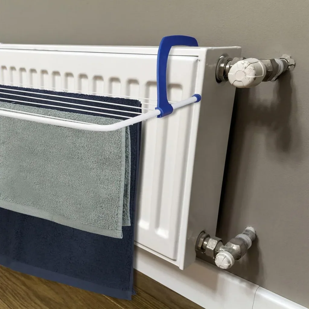 Classic 70 Hanging Drying Rack / Balcony Drying Rack - 7m Drying Length - Blue/White