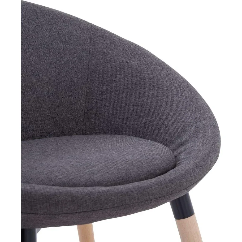 Dining chair fabric dark grey