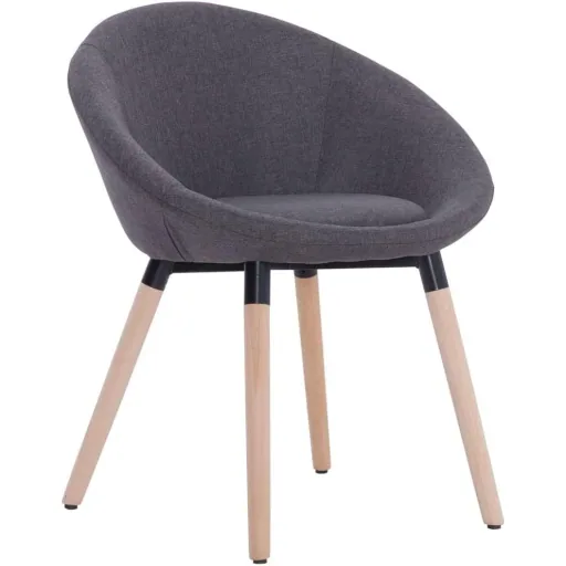 Dining chair fabric dark grey