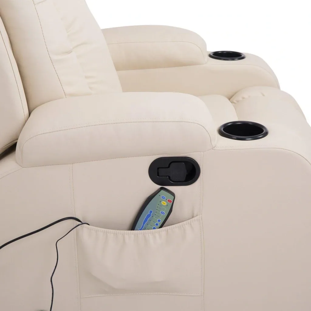 TV armchair with massage and heat function