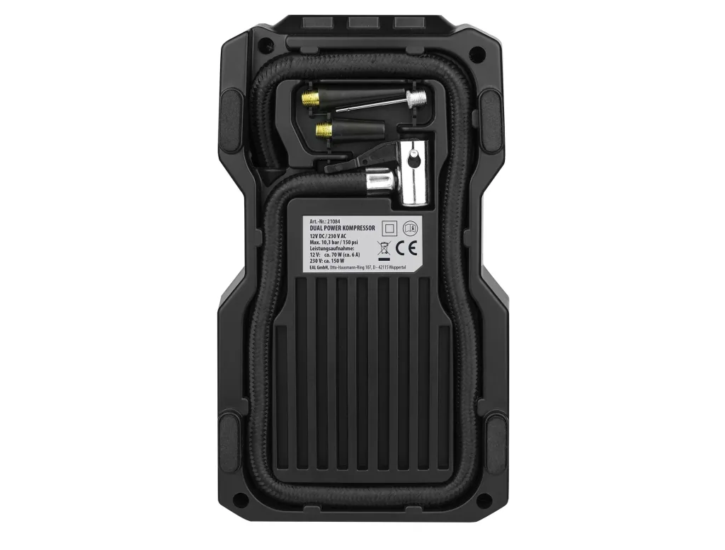 Dual Power Compressor with 12V and 230V connection