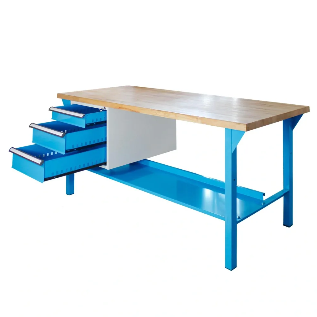 Workbench 1500 with drawer box, 3 drawers