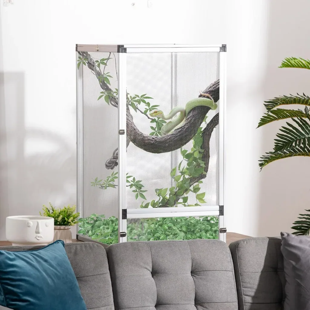 Terrarium for reptiles 45 cm x 45 cm x 80 cm