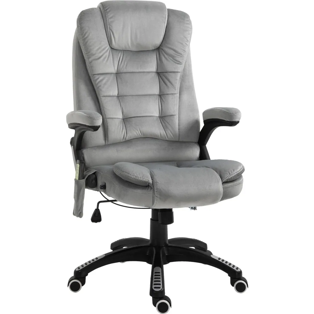 Swivel chair with massage function, grey