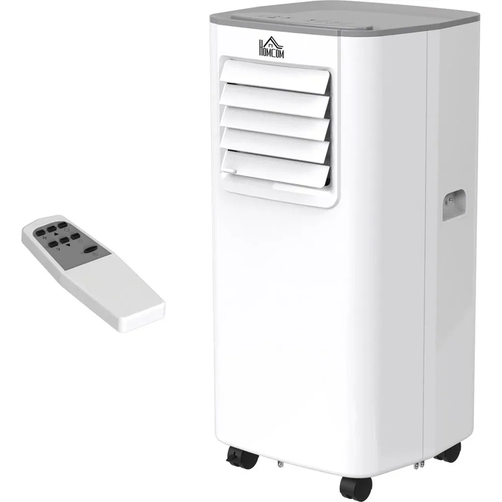 4-in-1 air conditioner with remote control white, grey