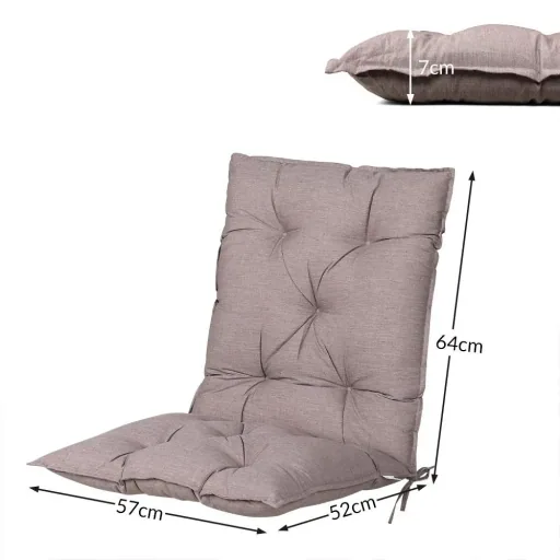 Seat cushions - 2 pieces - cream