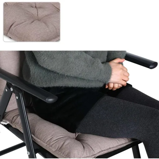 Seat cushions - 2 pieces - cream