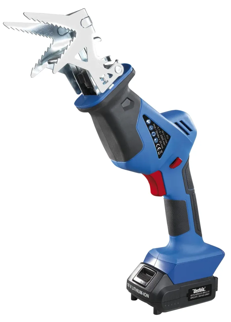 Cordless reciprocating saw 18 Volt Li-Ion ASS18E including battery 1.5 Ah and charger