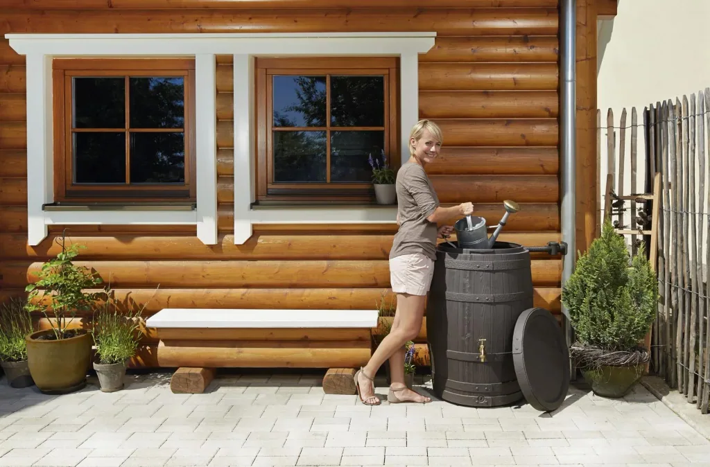 Rain barrel BARRICA, 260 l, brown