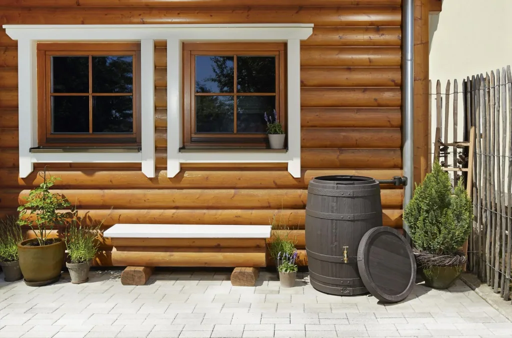 Rain barrel BARRICA, 260 l, brown