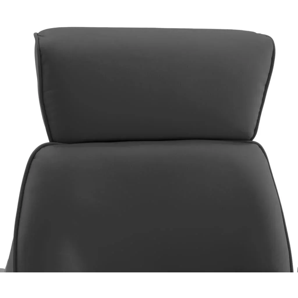 Adjustable massage chair with footstool anthracite