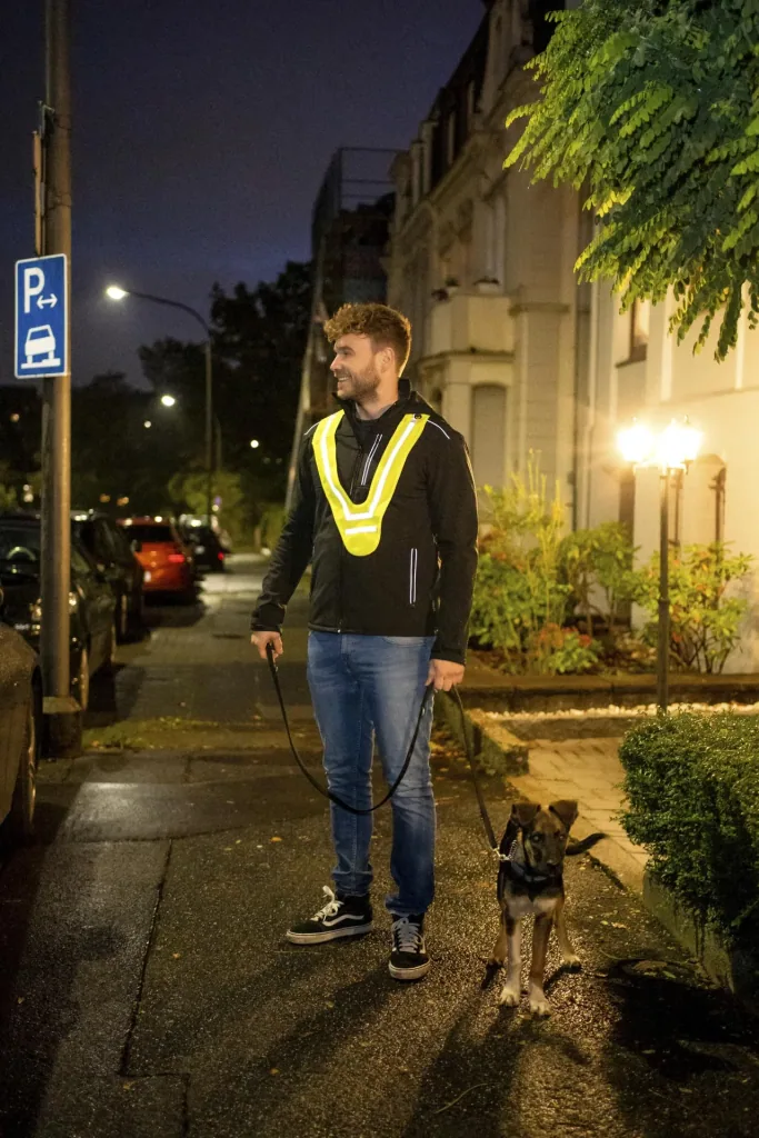 Reflective collar yellow, one size