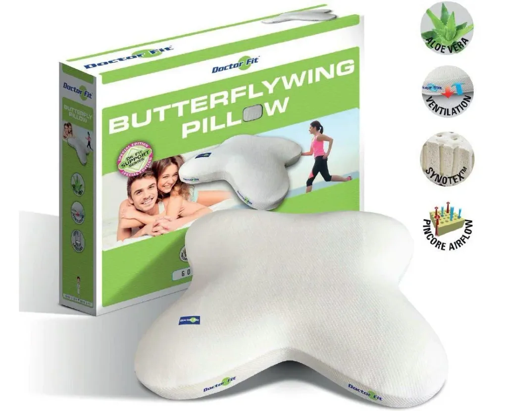 Buttlerflywing Pillow Green Line
