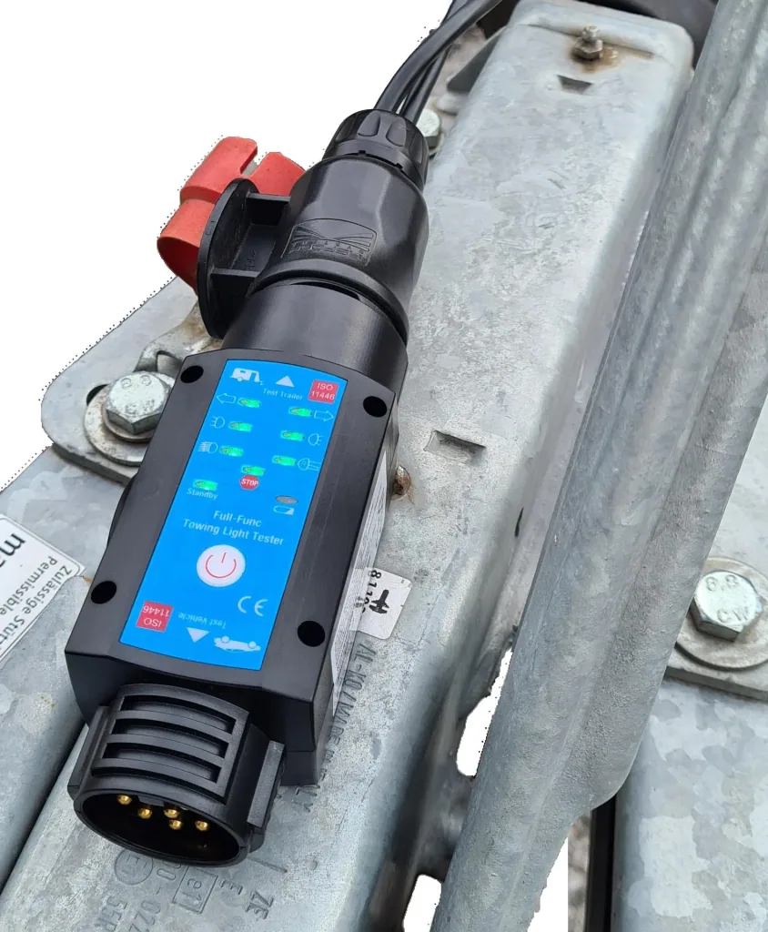 Trailer lighting tester, 13-pin with battery