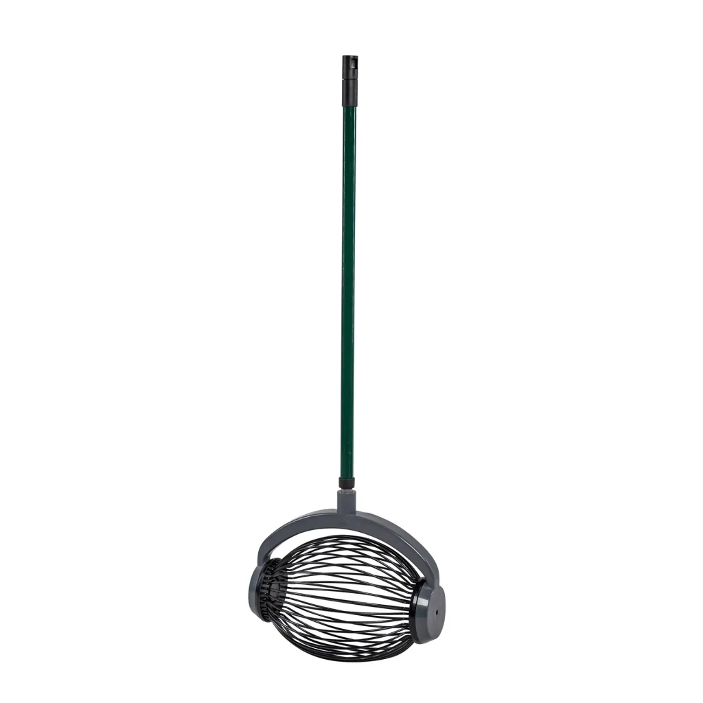Rolling collector / fruit collector, large with aluminum telescopic handle