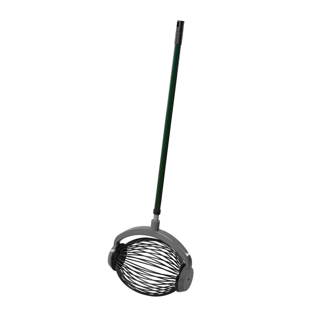 Rolling collector / fruit collector, large with aluminum telescopic handle