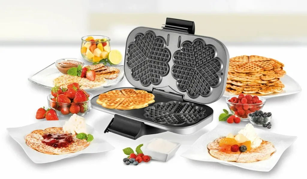 Double waffle maker