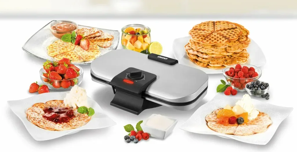 Double waffle maker