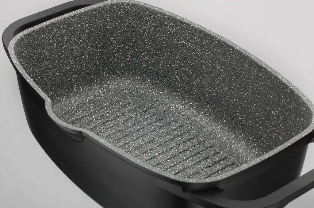Universele braadpan 33 cm Gourmet Granit met serveertang