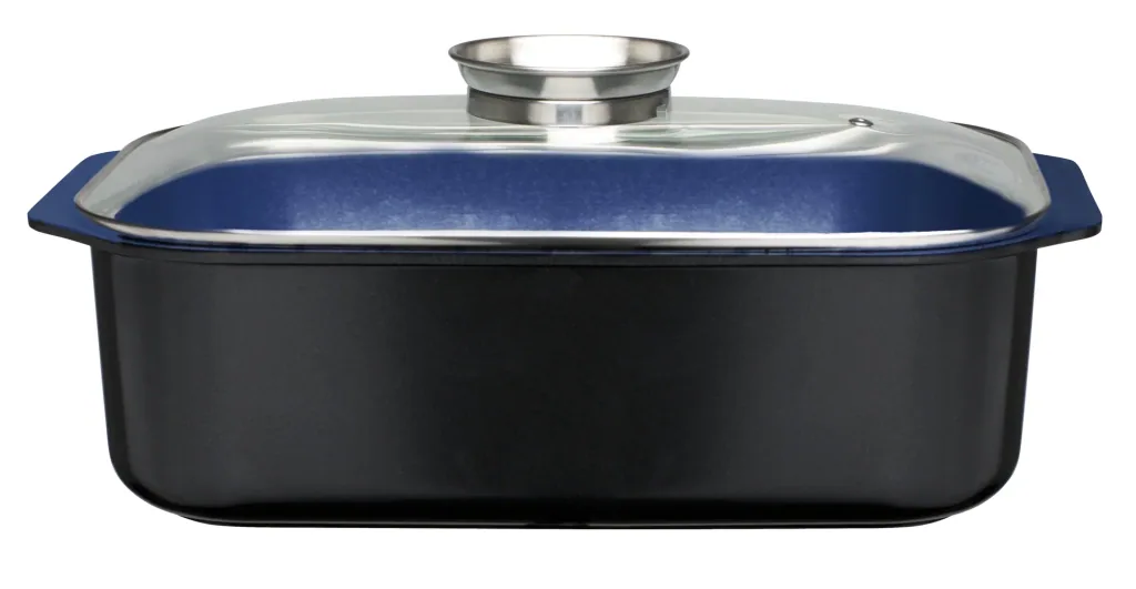 Roaster 40 cm Ceramica cobalt blue with aroma button