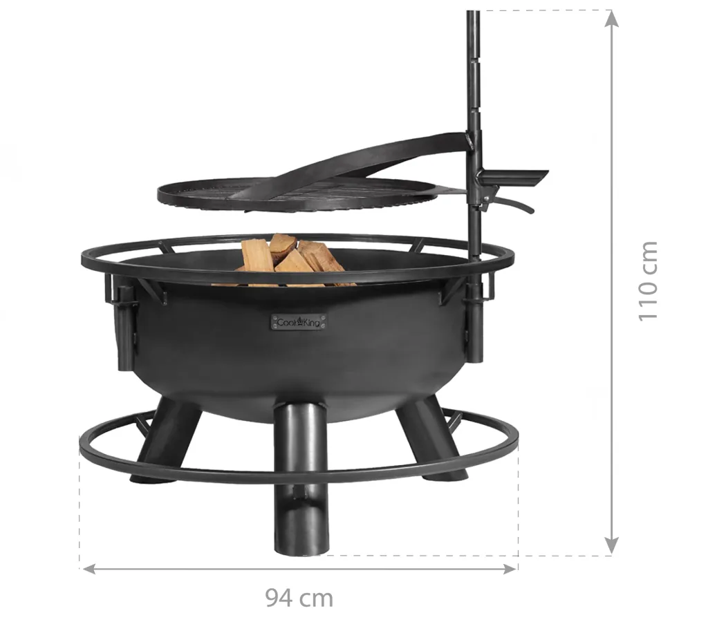 CookKing Vuurkorf Bandito 80, inclusief accessoires