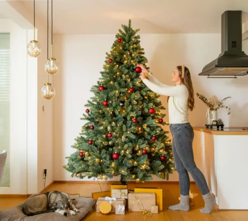 Evergreen Kunstmatige kerstboom Vermont Spar 210 cm | Incl. LED