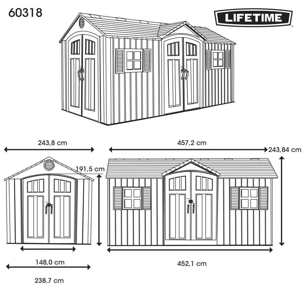 Galaxis tool shed 10.1 m²