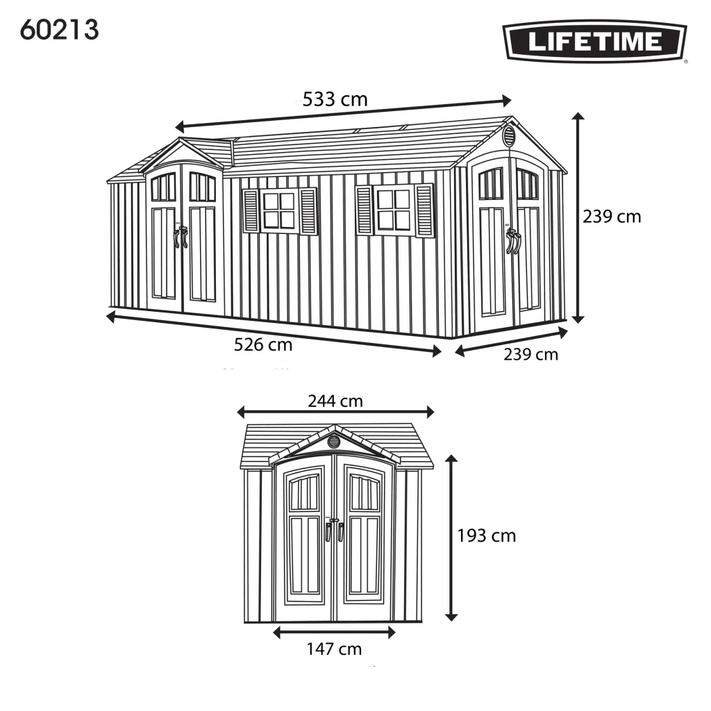 Lifetime Chateau 13,05 m² tuinhuis